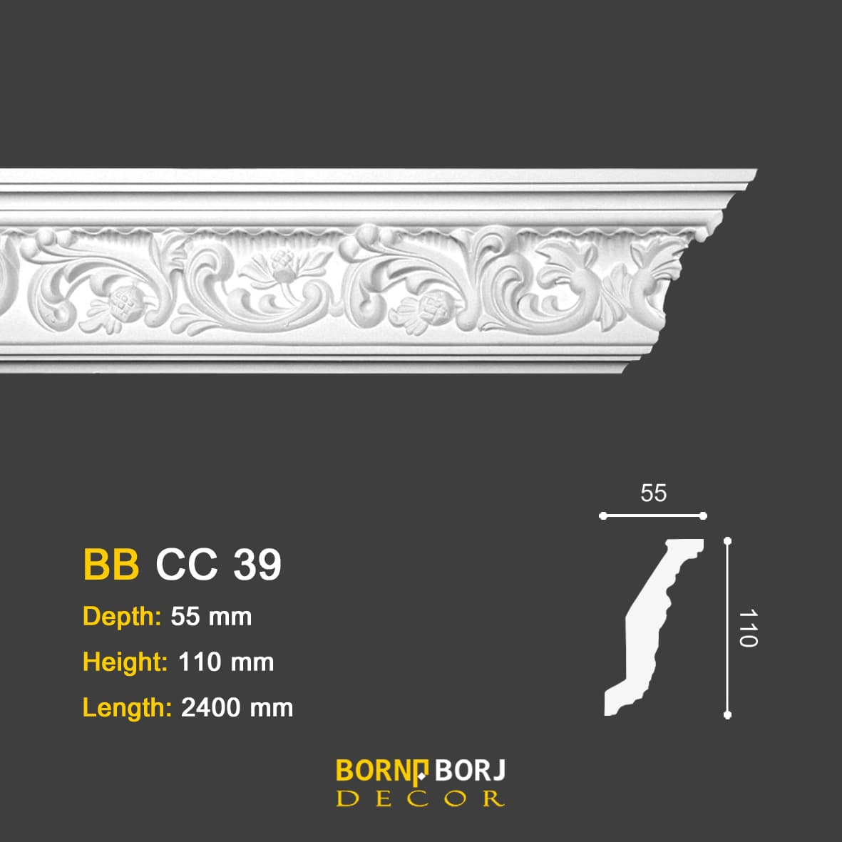 ابزار گلویی طرح دار پلی یورتان Carving Cornice ابزار گلویی جدید